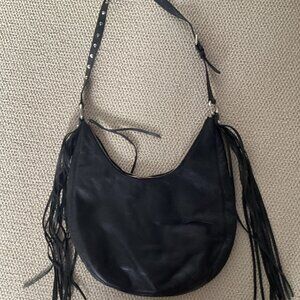 MK Fringed Leather hobo purse